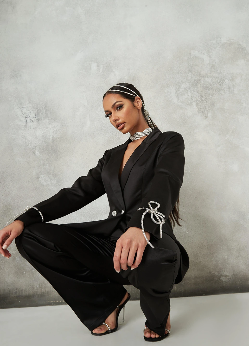 Черный женский жакет Missguided однотонный - всесезон