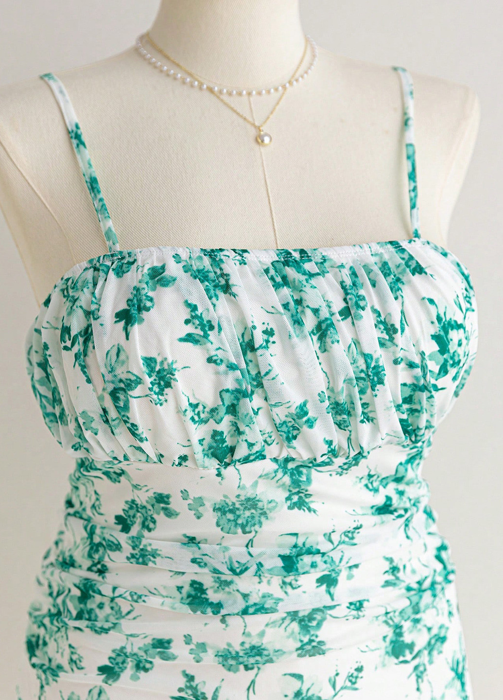 Комбінована кежуал сукня сукня-майка SHEIN з квітковим принтом