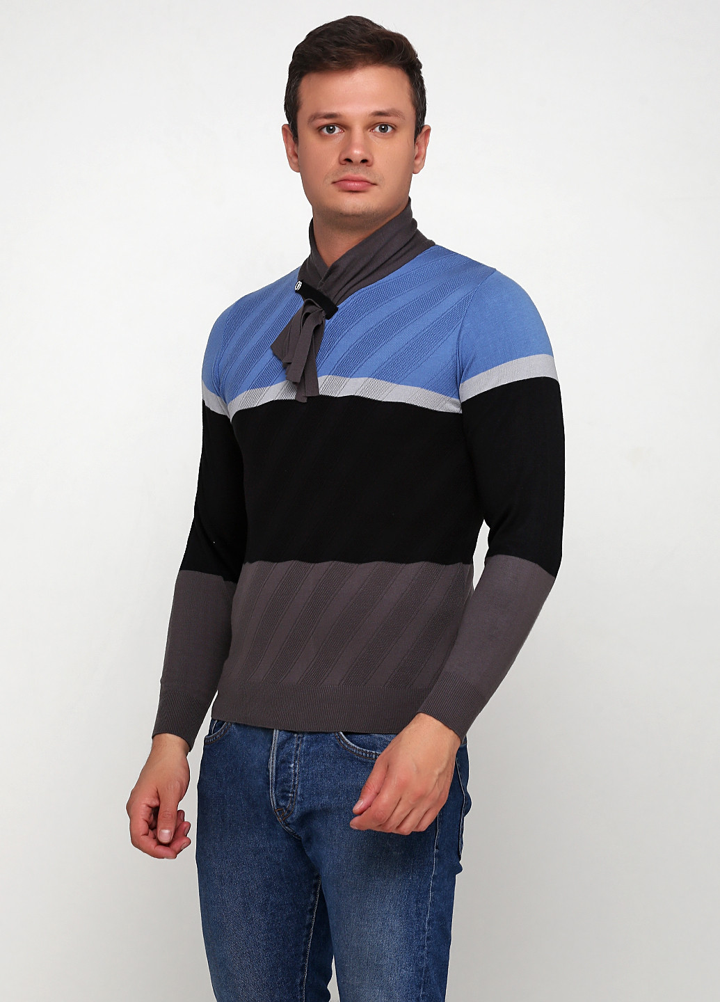 Комбинированный демисезонный пуловер пуловер Vip Stonts
