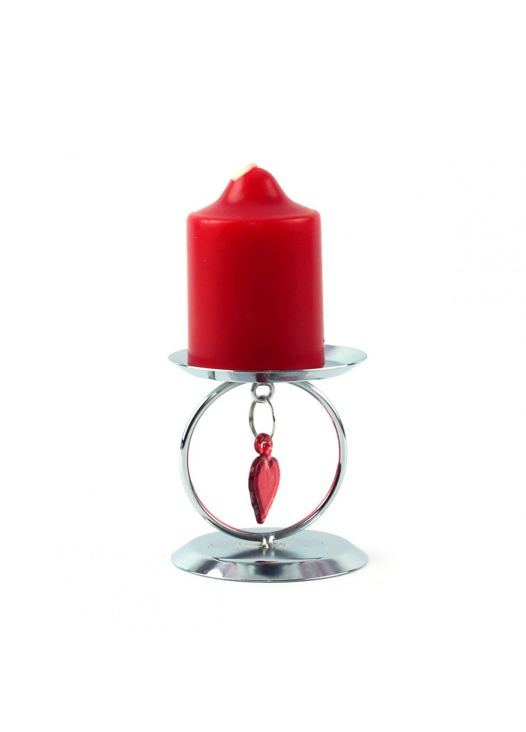 Свічка на металевій підставці; червона OOTB (210539248)
