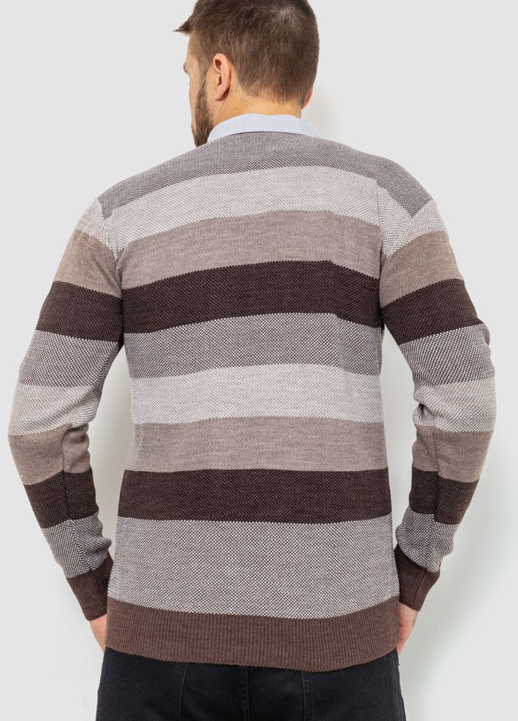 Кофейный демисезонный свитер Ager