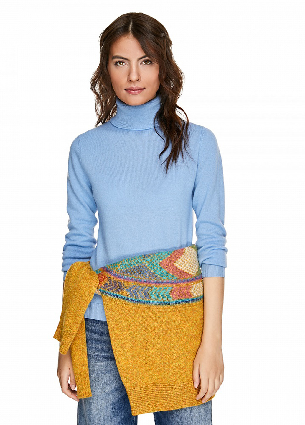 Блакитний демісезонний светр United Colors of Benetton