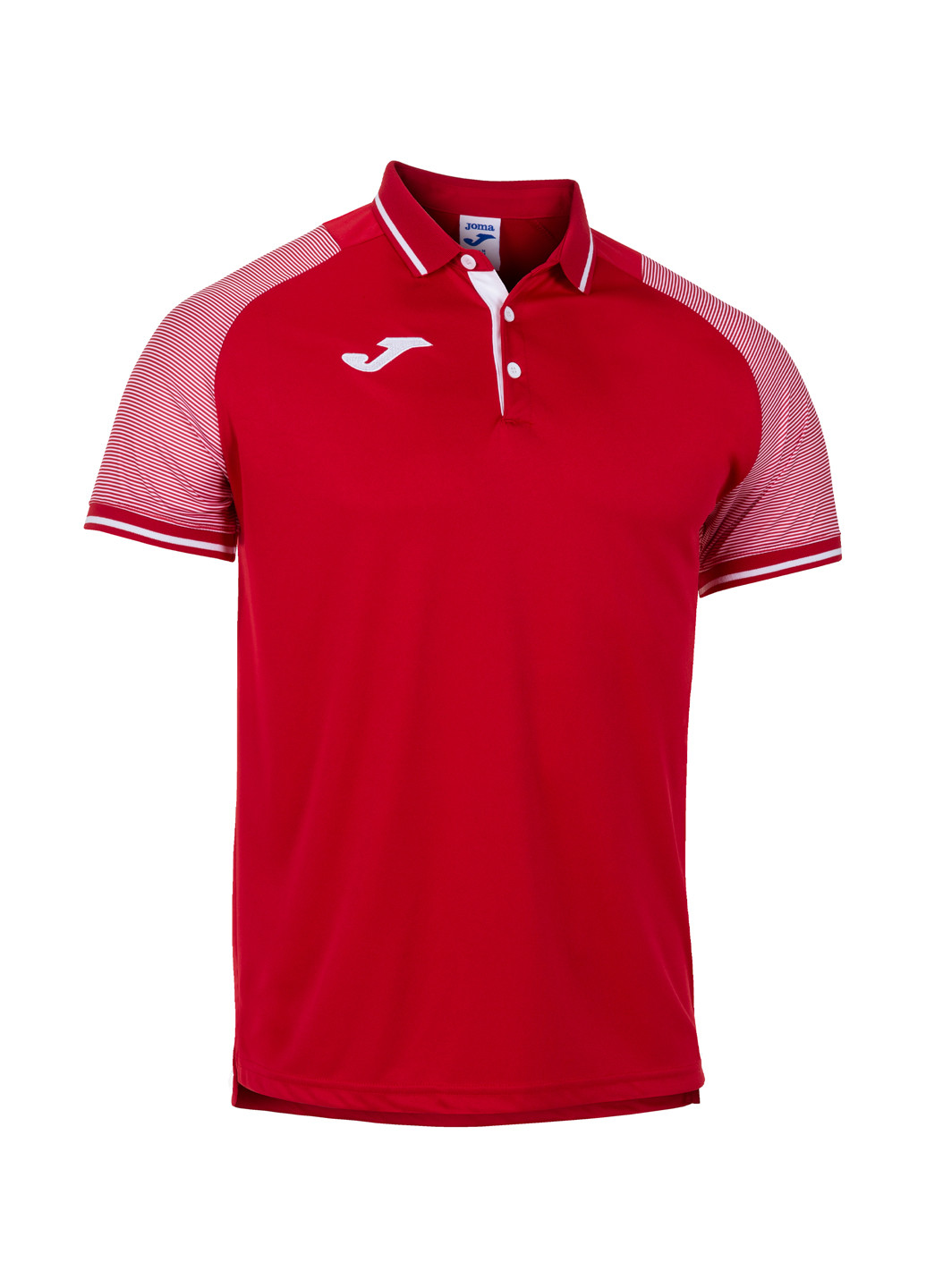Красная футболка-поло для мужчин Joma в полоску
