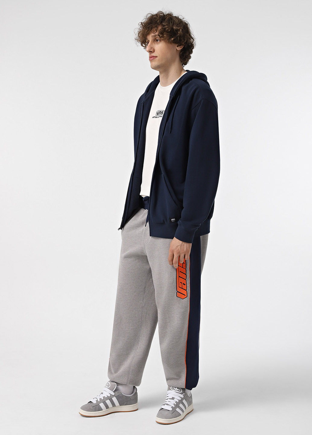 Серые спортивные демисезонные прямые брюки Vans