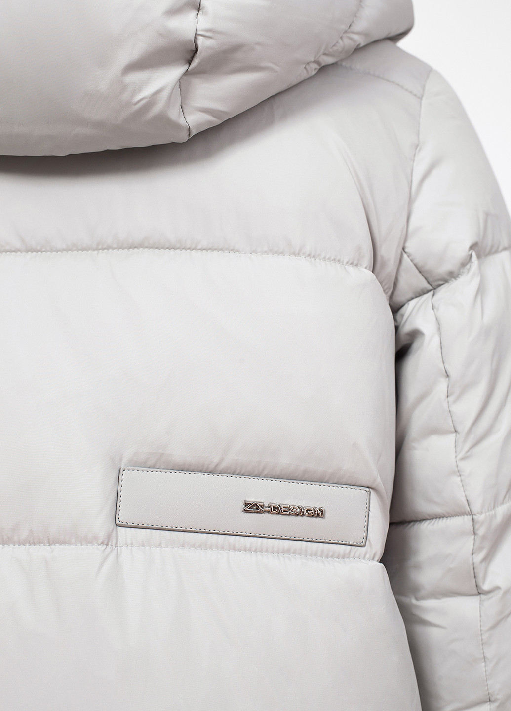 Светло-серая зимняя куртка куртка-пальто Peercat