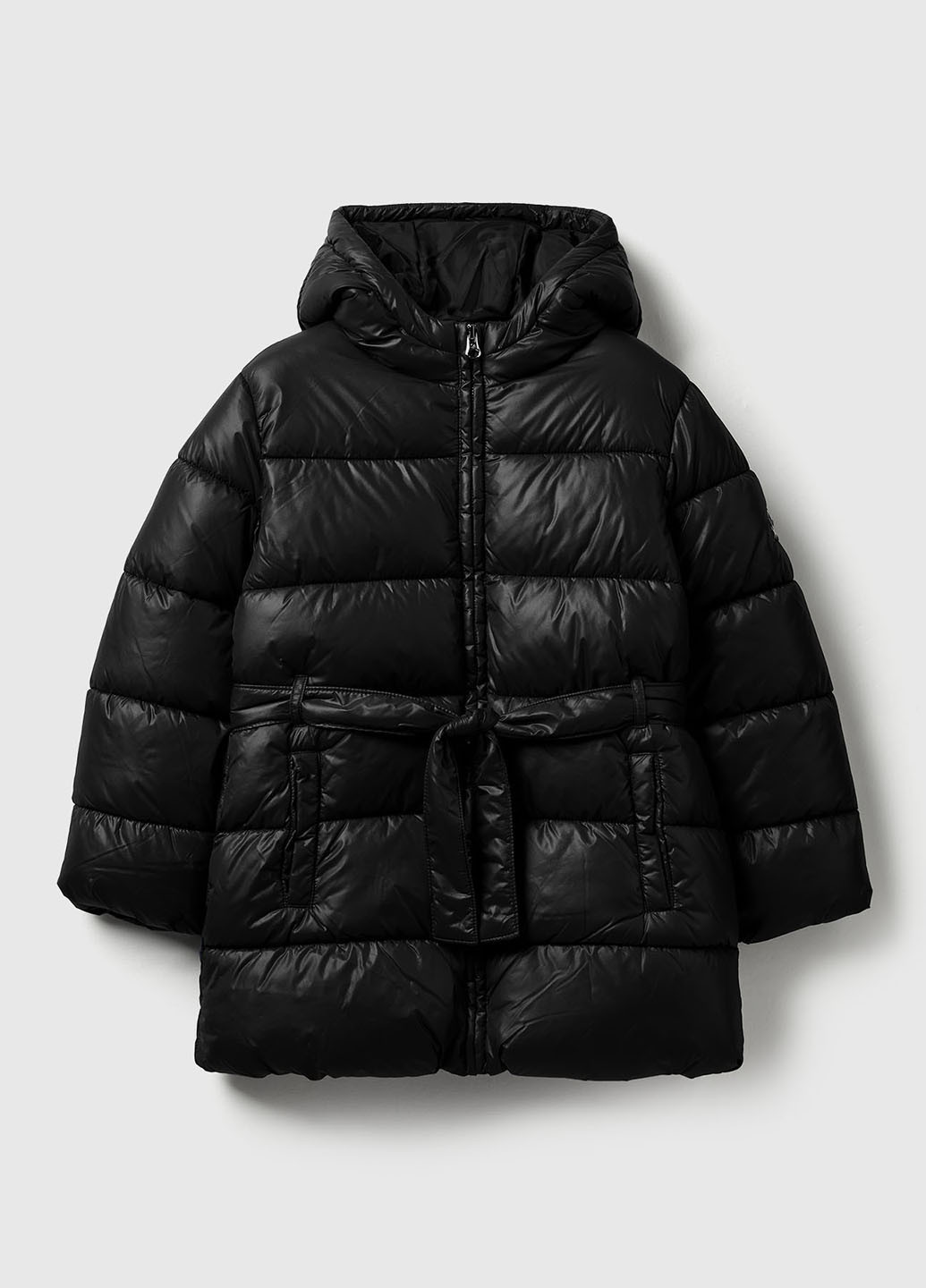 Черная демисезонная куртка куртка-пальто United Colors of Benetton