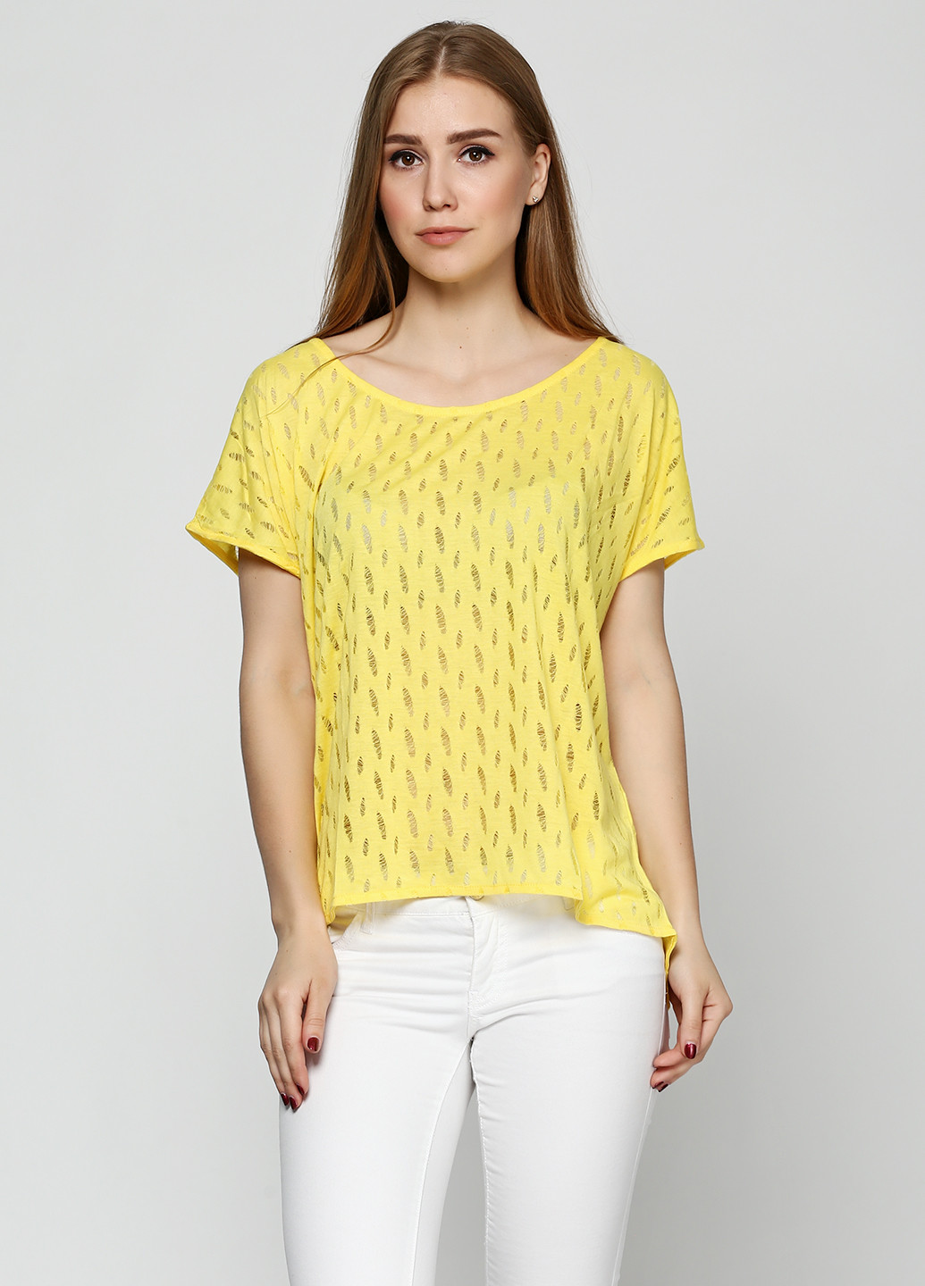 Жовта літня футболка Yes Miss