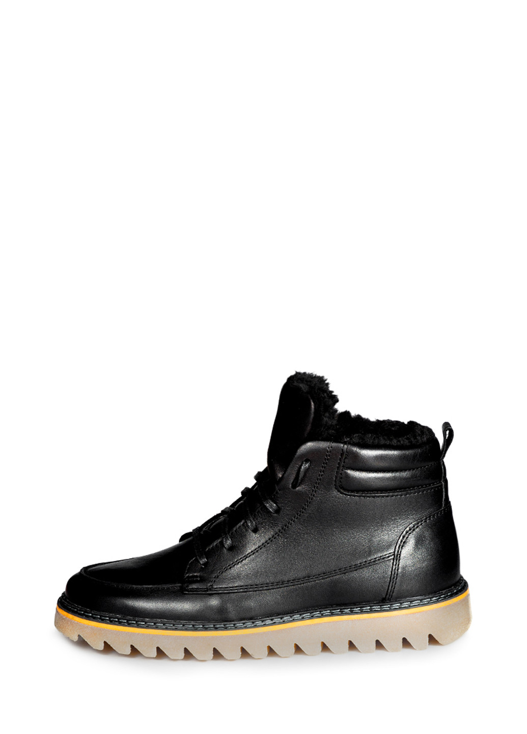 Черные зимние ботинки мужские Arber