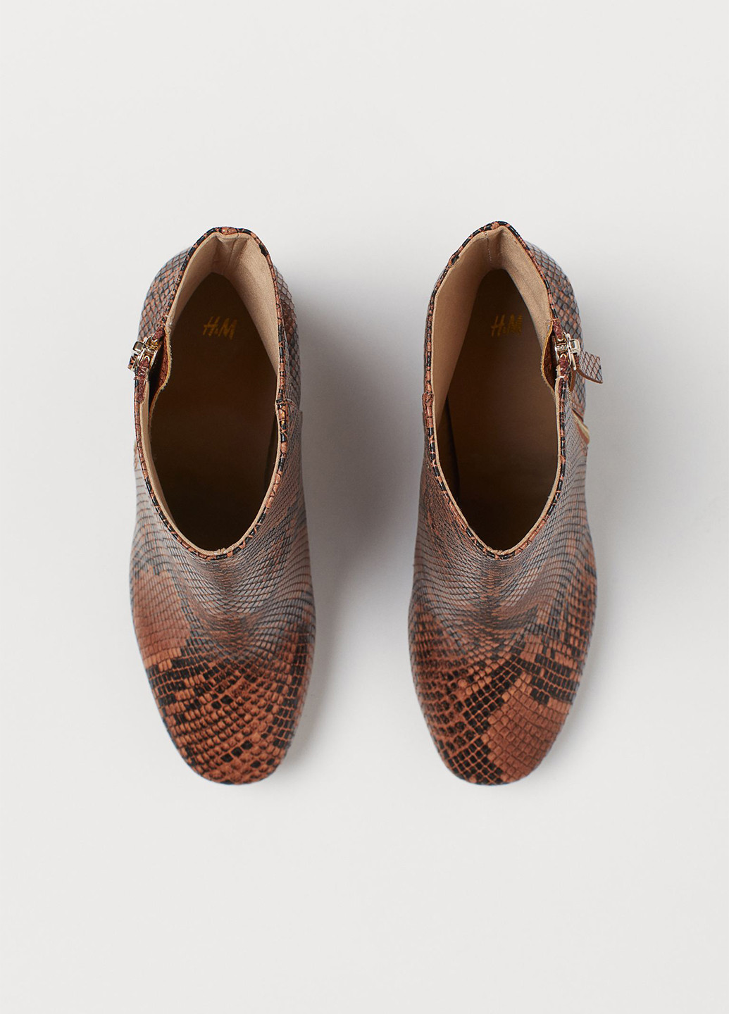 Осенние ботинки H&M без декора из полиуретана