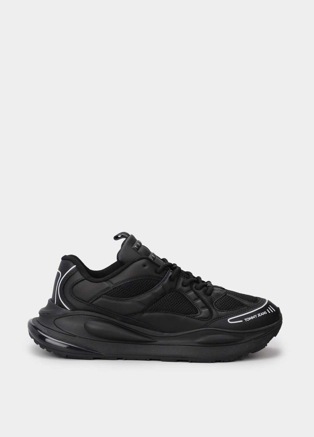 Кроссовки Tommy Hilfiger Chunky Runner чёрные демисезоны (329039404)