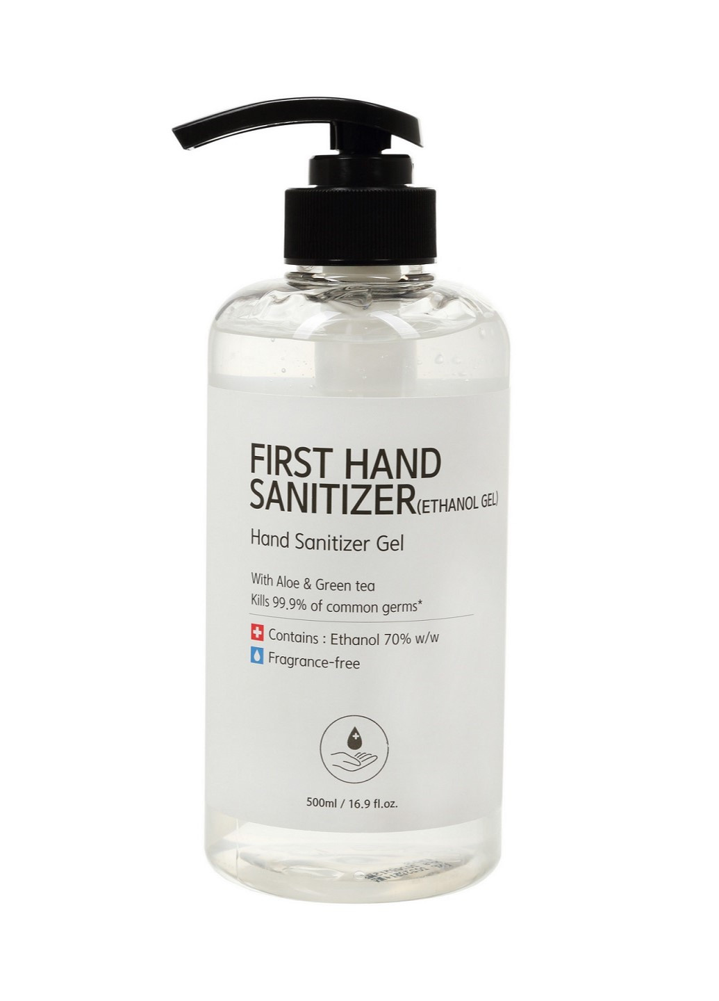 Гель-антисептик для рук First Hand Sanitizer Ethanol Gel, 500 мл FirstHand (205438984)