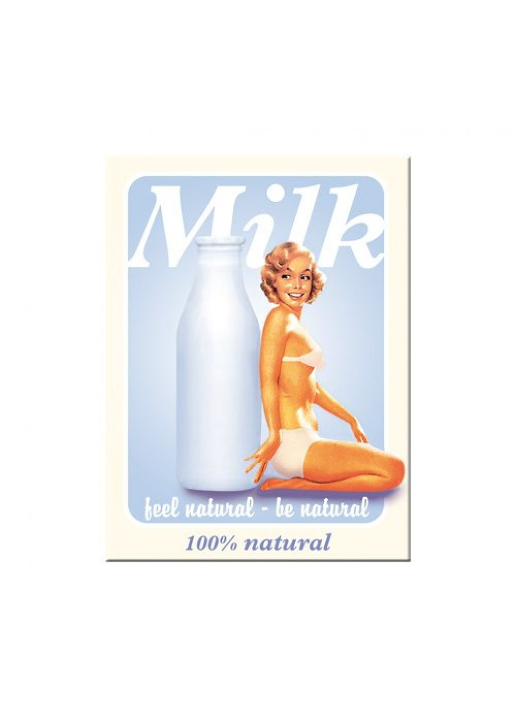 Магніт 8x6 см "Pin-Milk" (14022) Nostalgic Art (215853536)