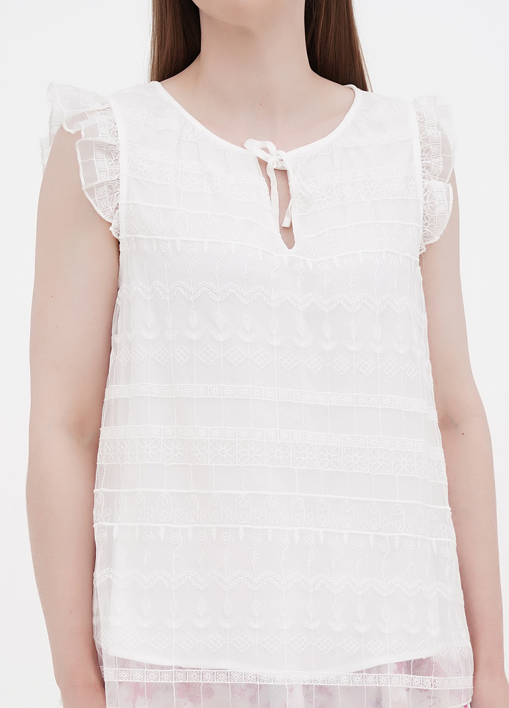 Белая летняя блуза Orsay
