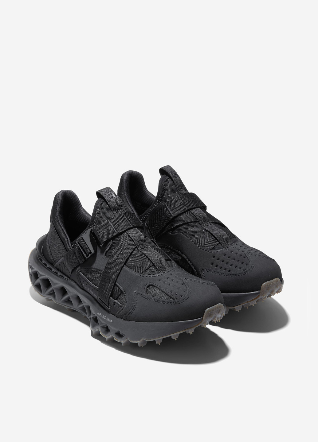 Кроссовки Cole Haan 5.ZERØGRAND Monk Strap Running Shoe чёрные демисезоны (303224473)