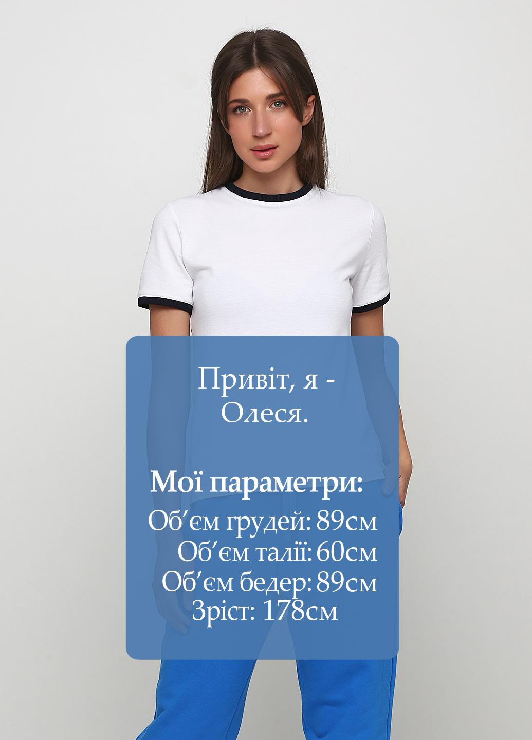 Белая летняя футболка Kristina Mamedova