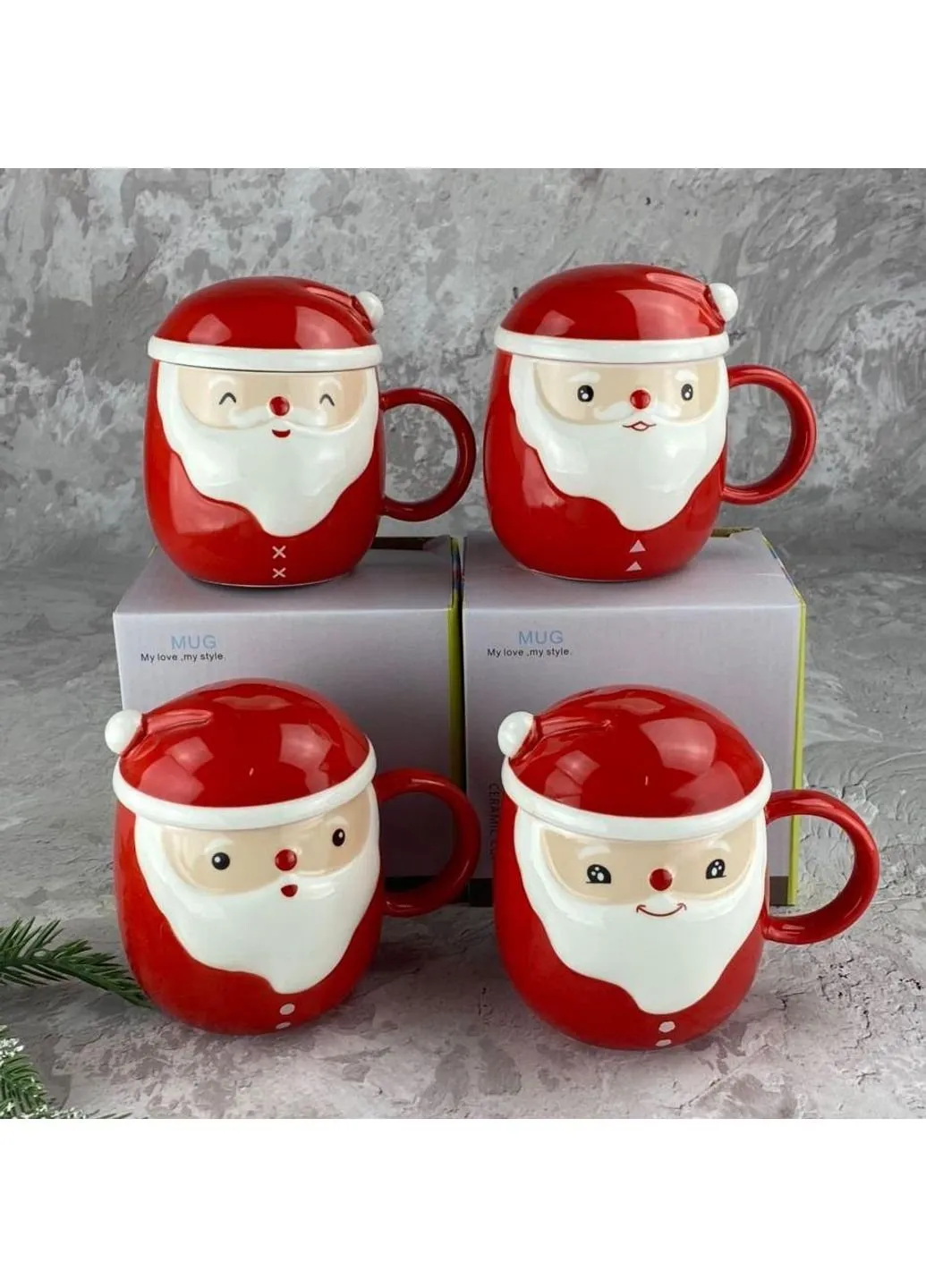 Кружка з кришкою Морозко О8030-111 400 мл Olens (253613730)