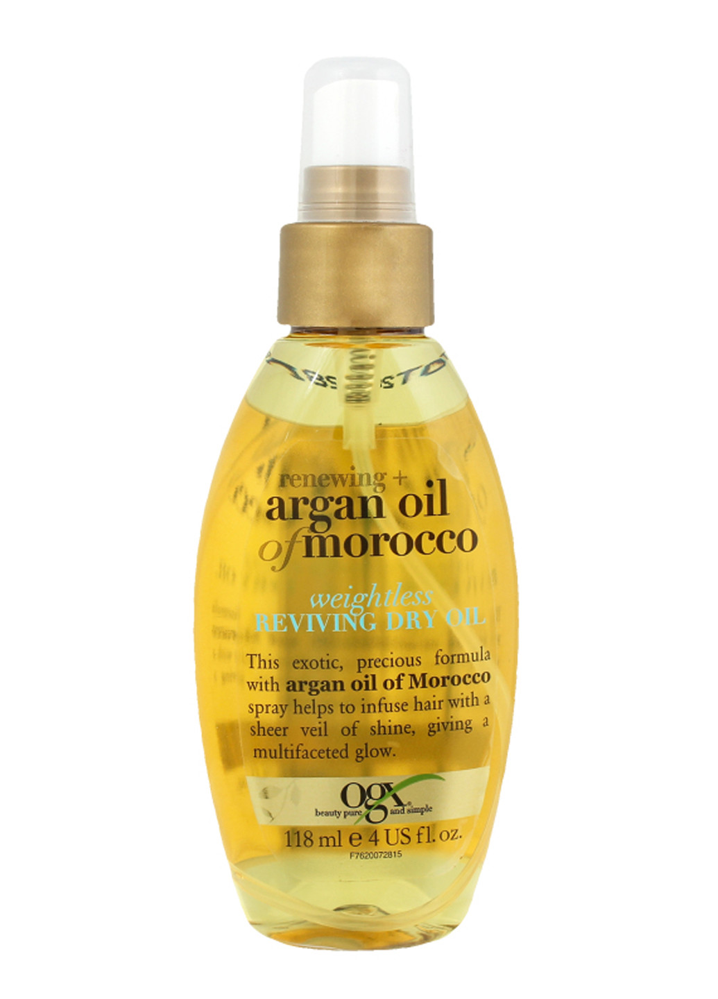Масло-Спрей для волос argan oil of morocco восстанавливающее аргановое легкое сухое (118 мл) OGX 22796976208 (256234101)