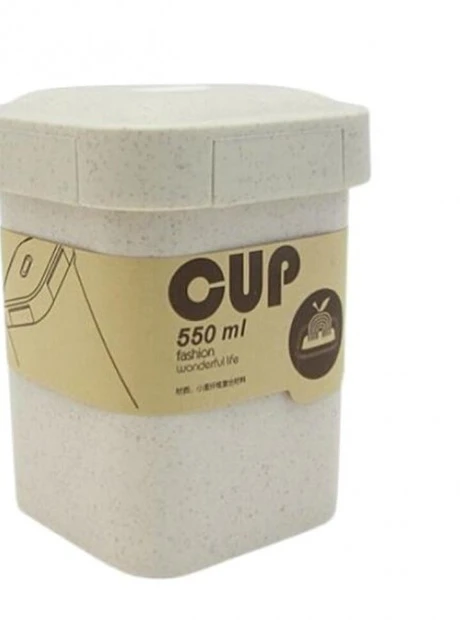 Еко ланч-бокс супниця Cup 550 мл, бежевий No Brand (252821791)