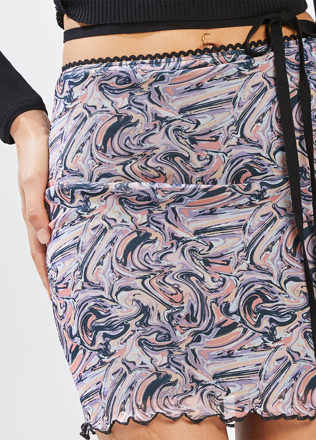 Разноцветная кэжуал с абстрактным узором юбка Pimkie