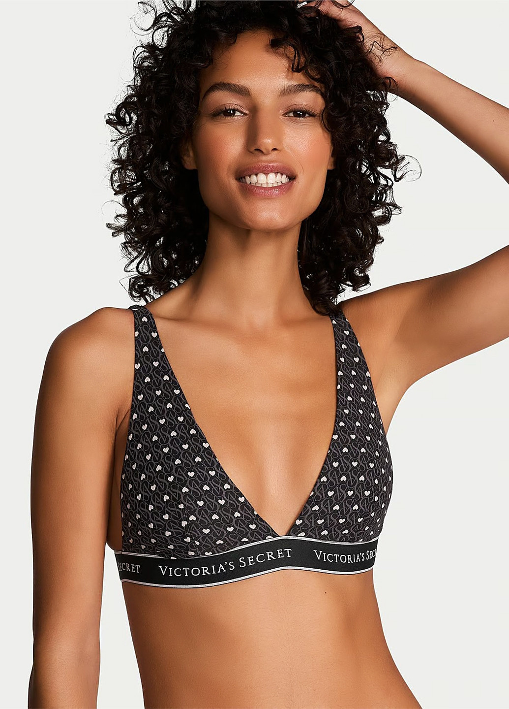 Чорний демісезонний комплект (бюстгальтер, трусики) Victoria's Secret