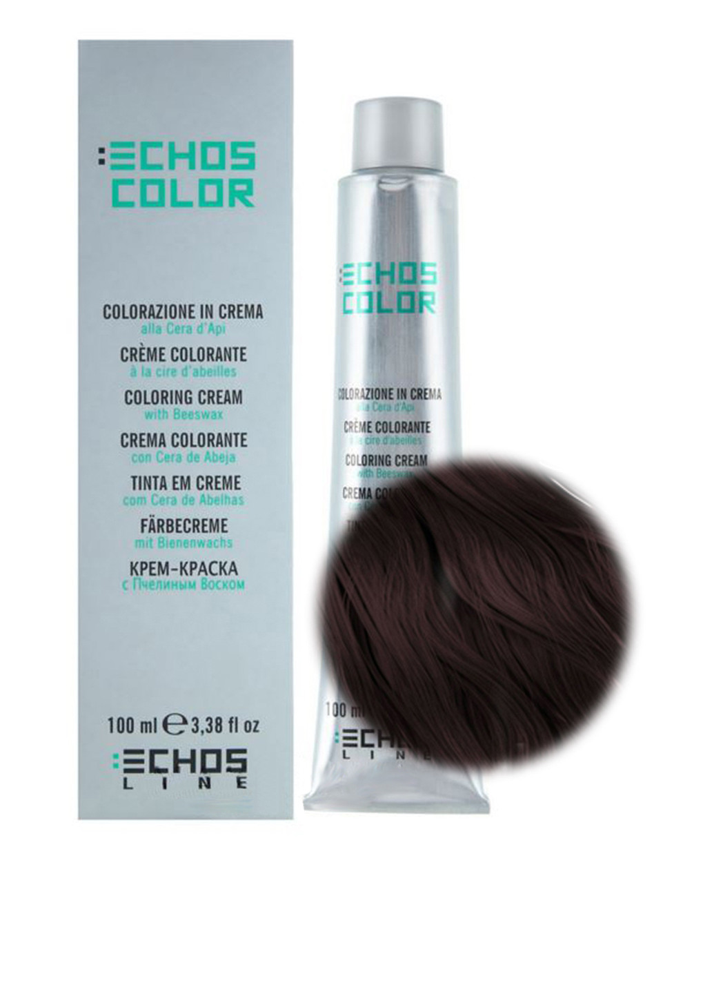 Професійна крем-фарба для волосся Echos Color 5.003 Світло-каштановий натуральний Байя Echosline (88093720)