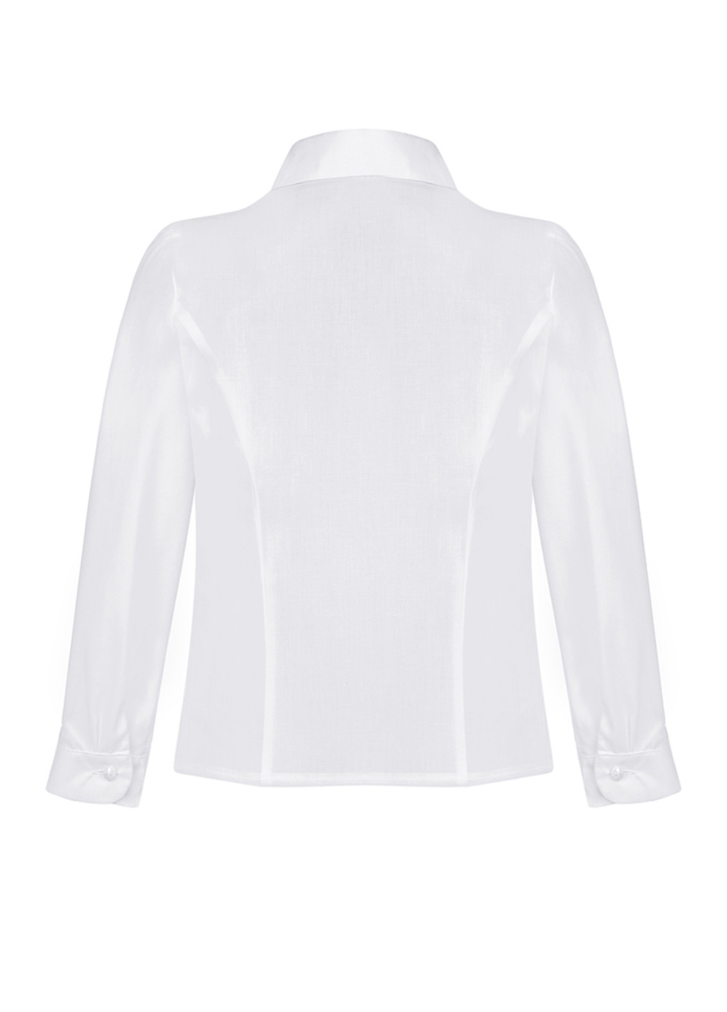 Белая однотонная блузка Sasha демисезонная