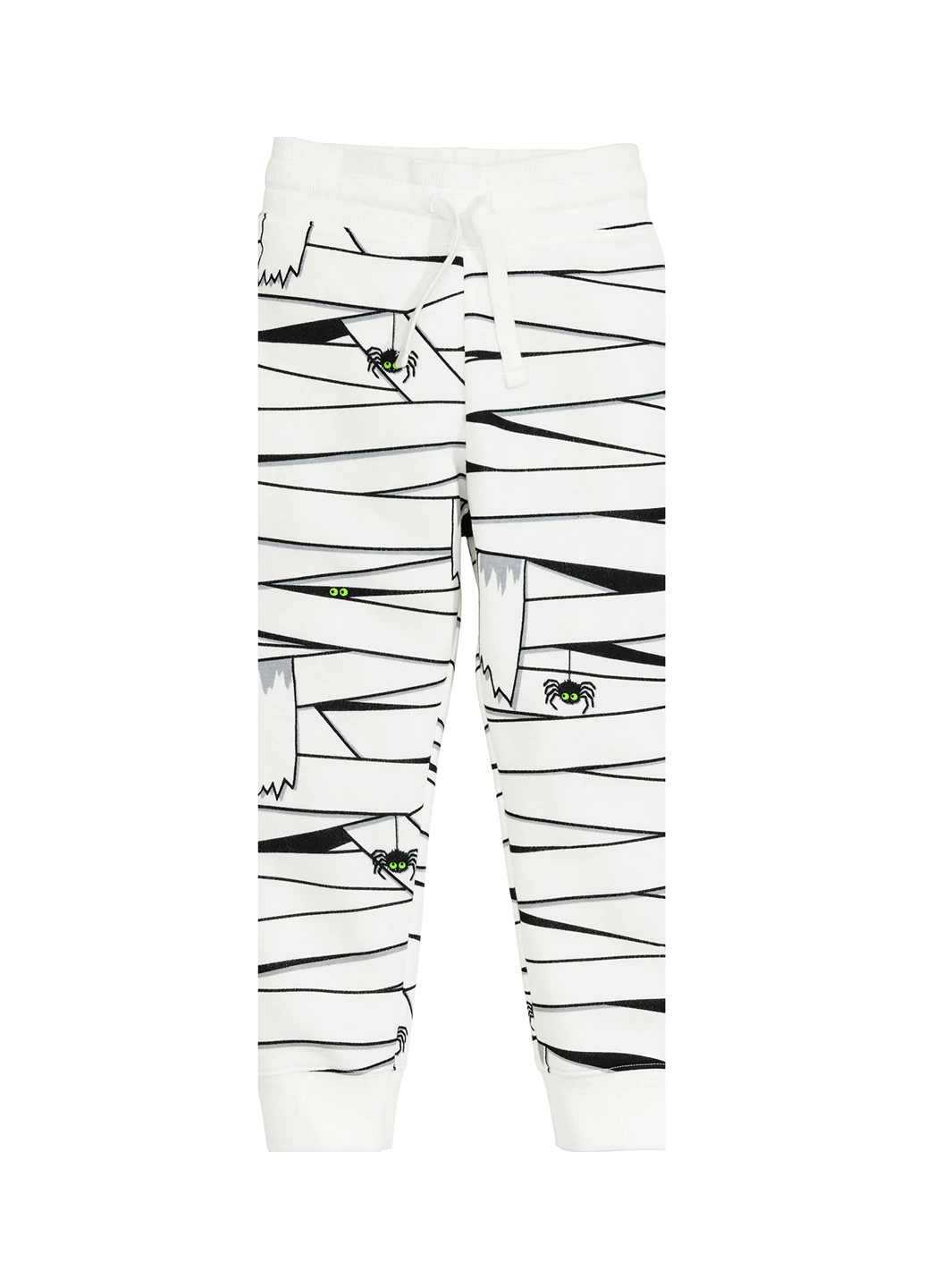 Белые спортивные демисезонные брюки зауженные H&M