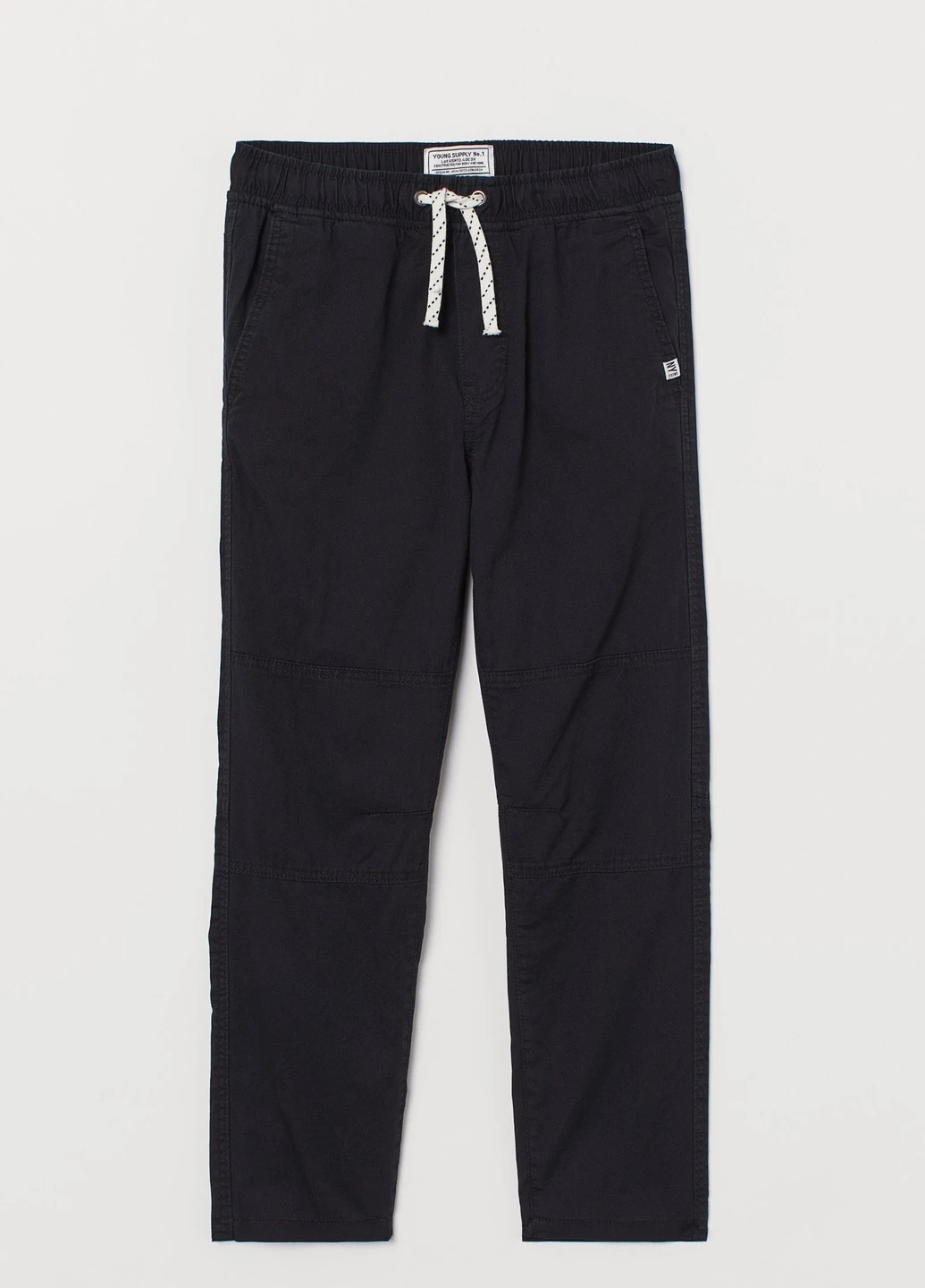 Черные кэжуал летние брюки H&M