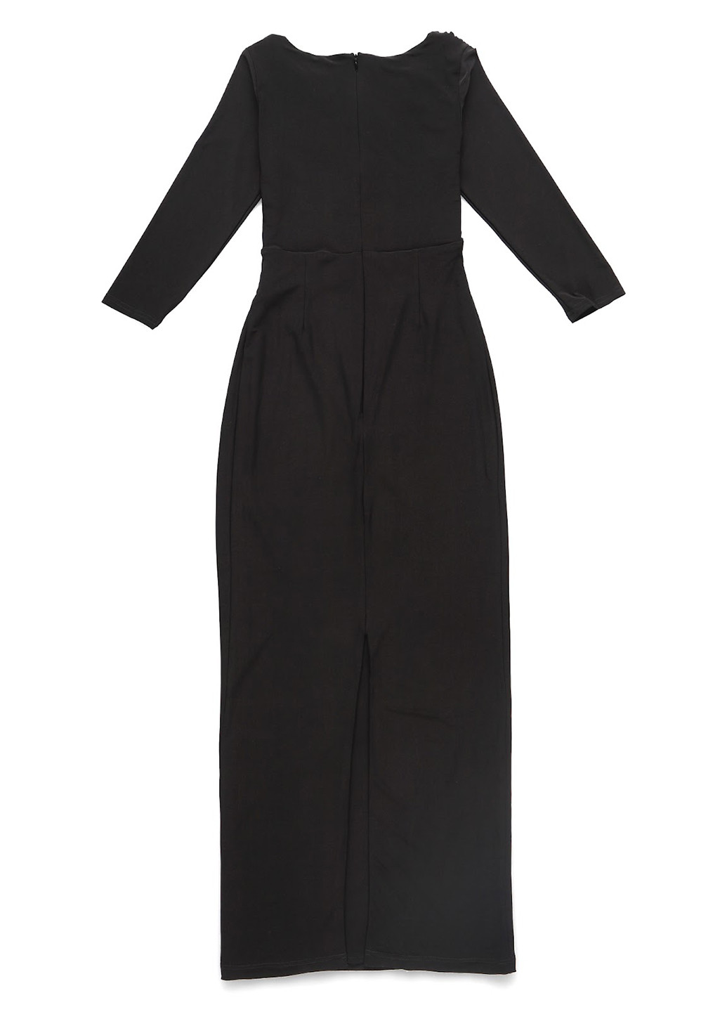 Черное кэжуал платье Swing однотонное