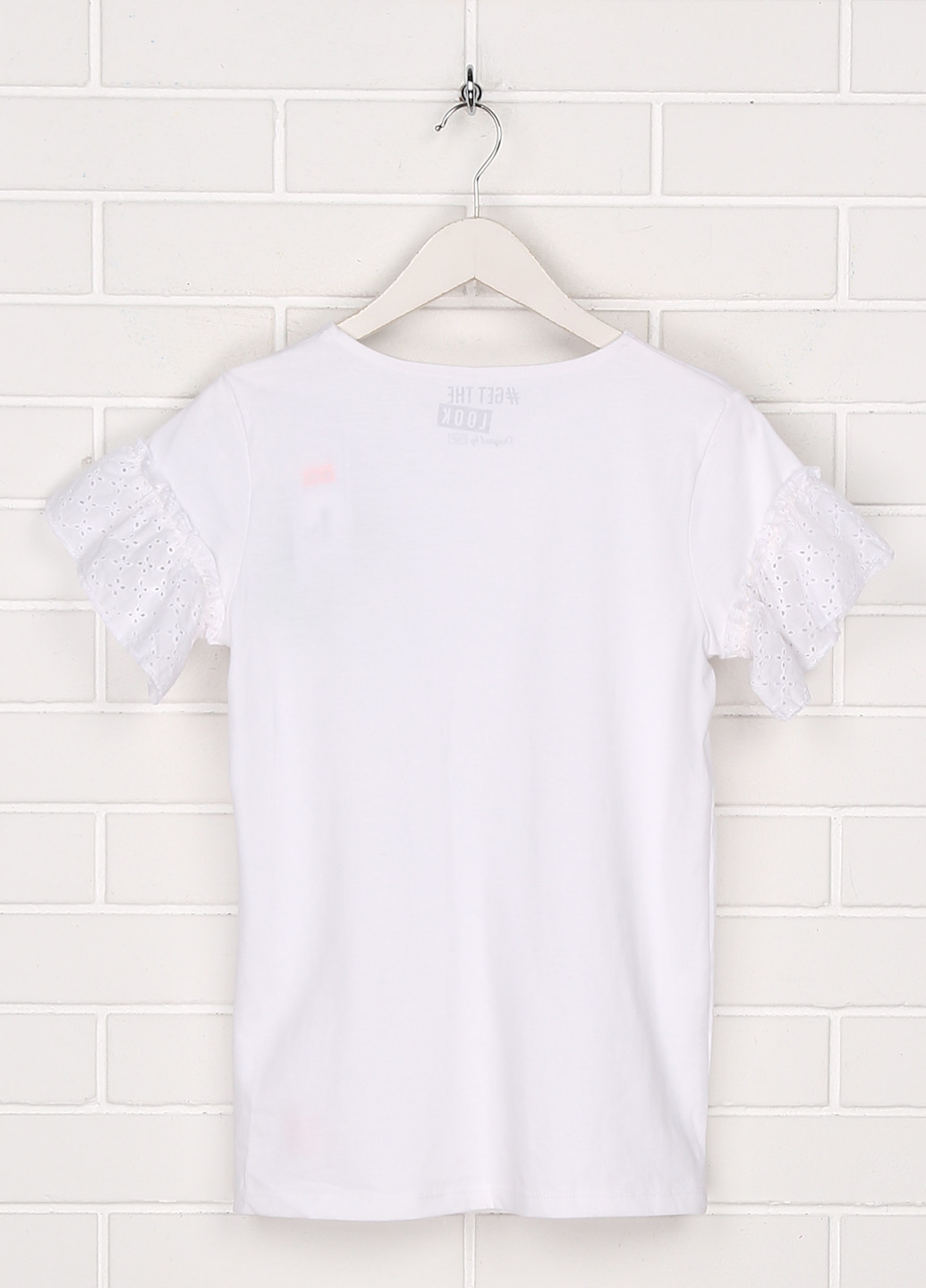 Біла літня футболка з коротким рукавом F&F