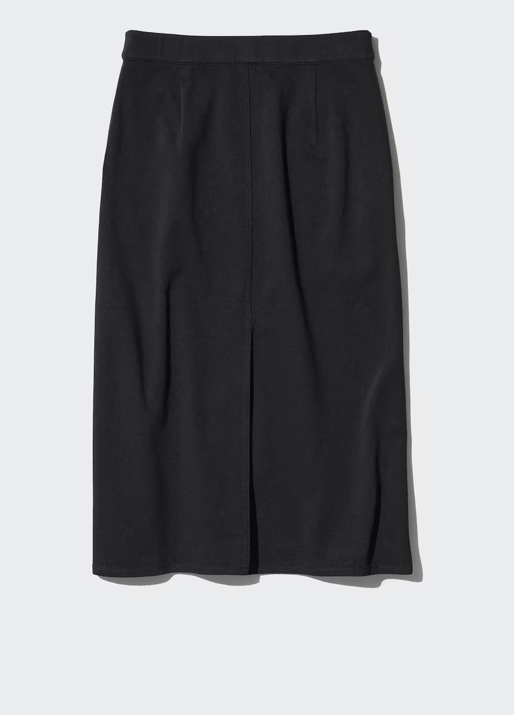 Черная кэжуал однотонная юбка Uniqlo карандаш