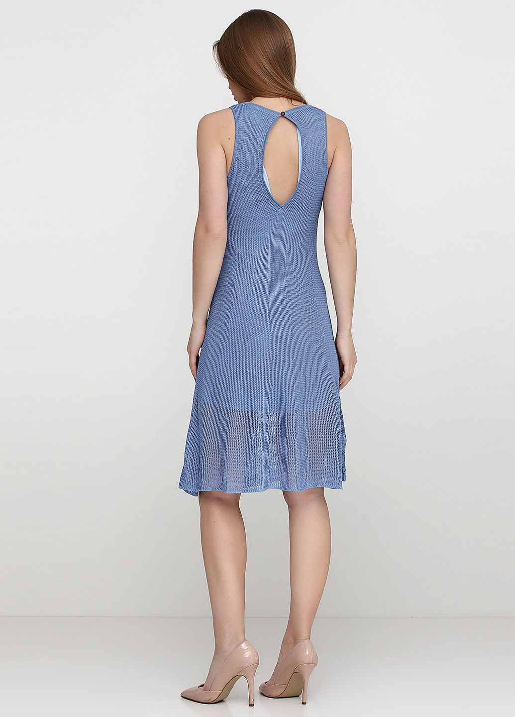 Блакитна кежуал сукня, сукня Ralph Lauren однотонна