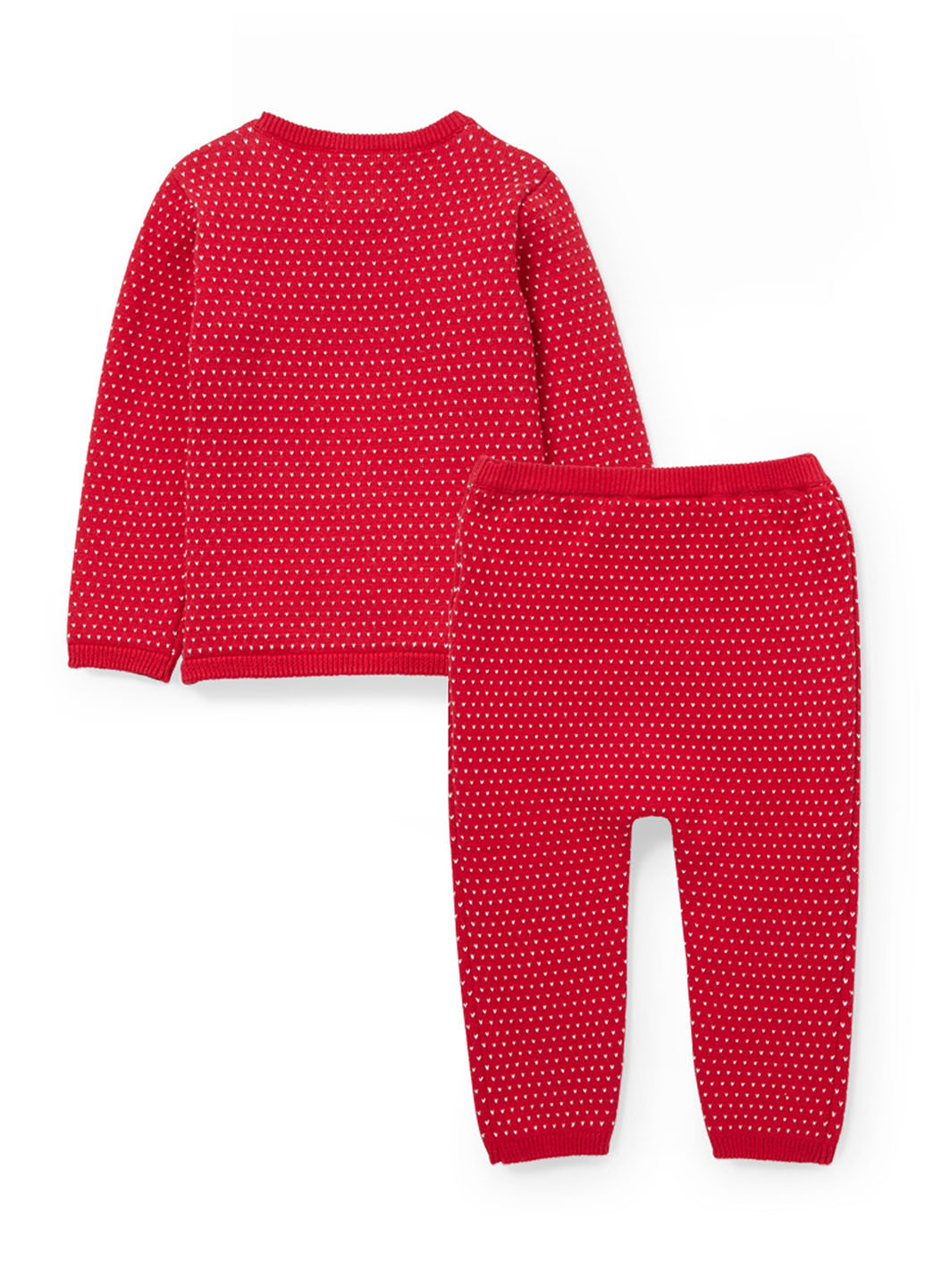 Красный демисезонный костюм (джемпер, брюки) брючный C&A