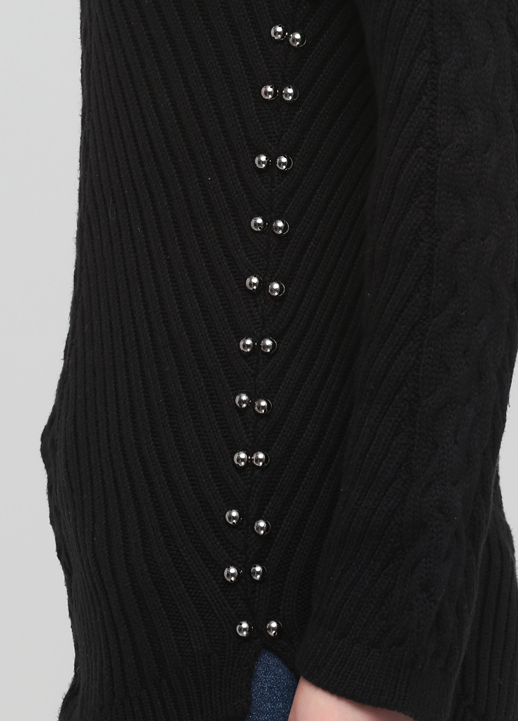 Черный демисезонный свитер джемпер Bebe Plus