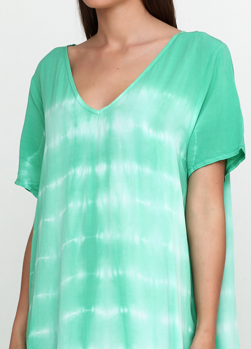 Зелена кежуал платье New Line з градієнтом