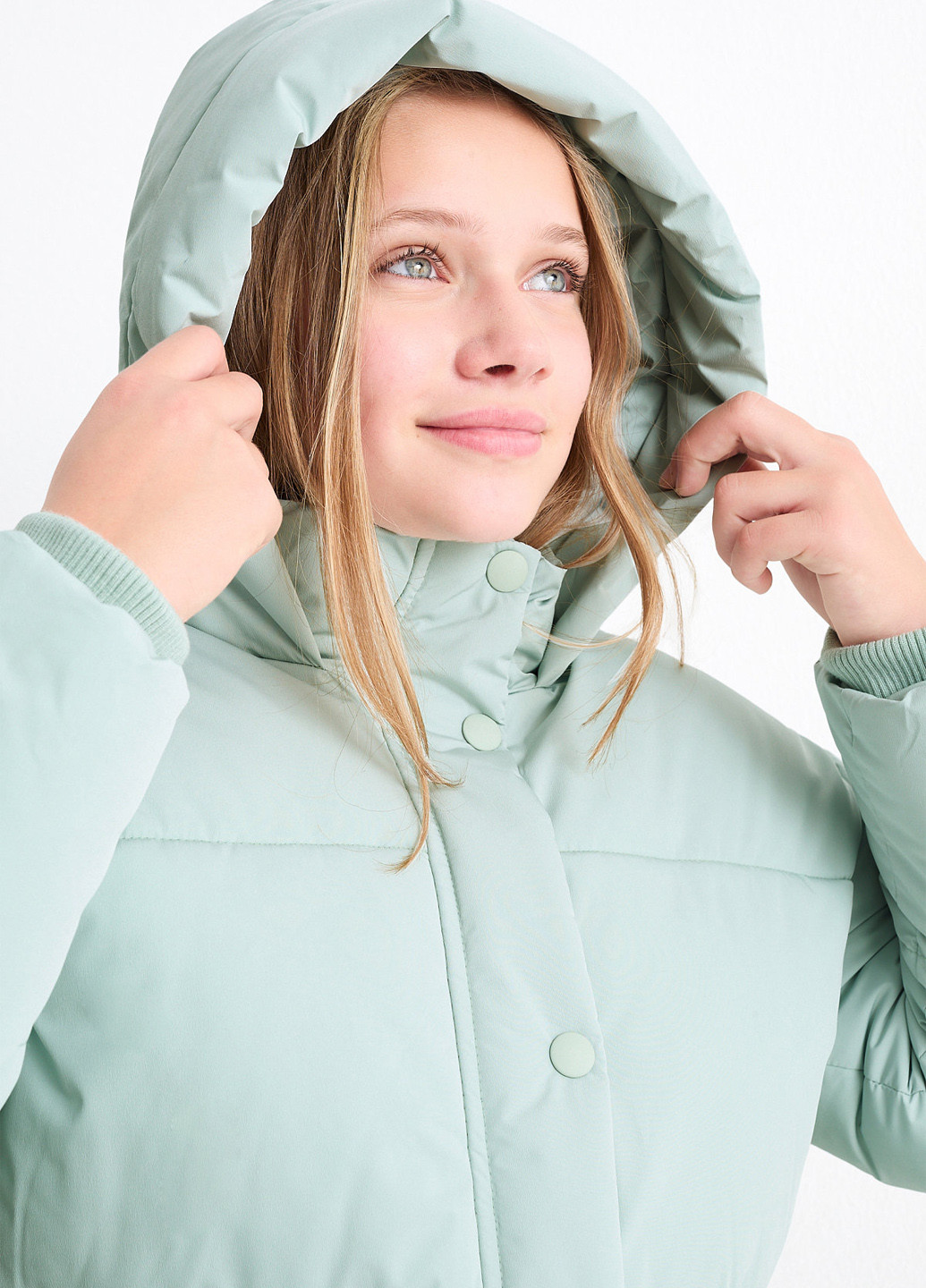 Мятная зимняя куртка C&A
