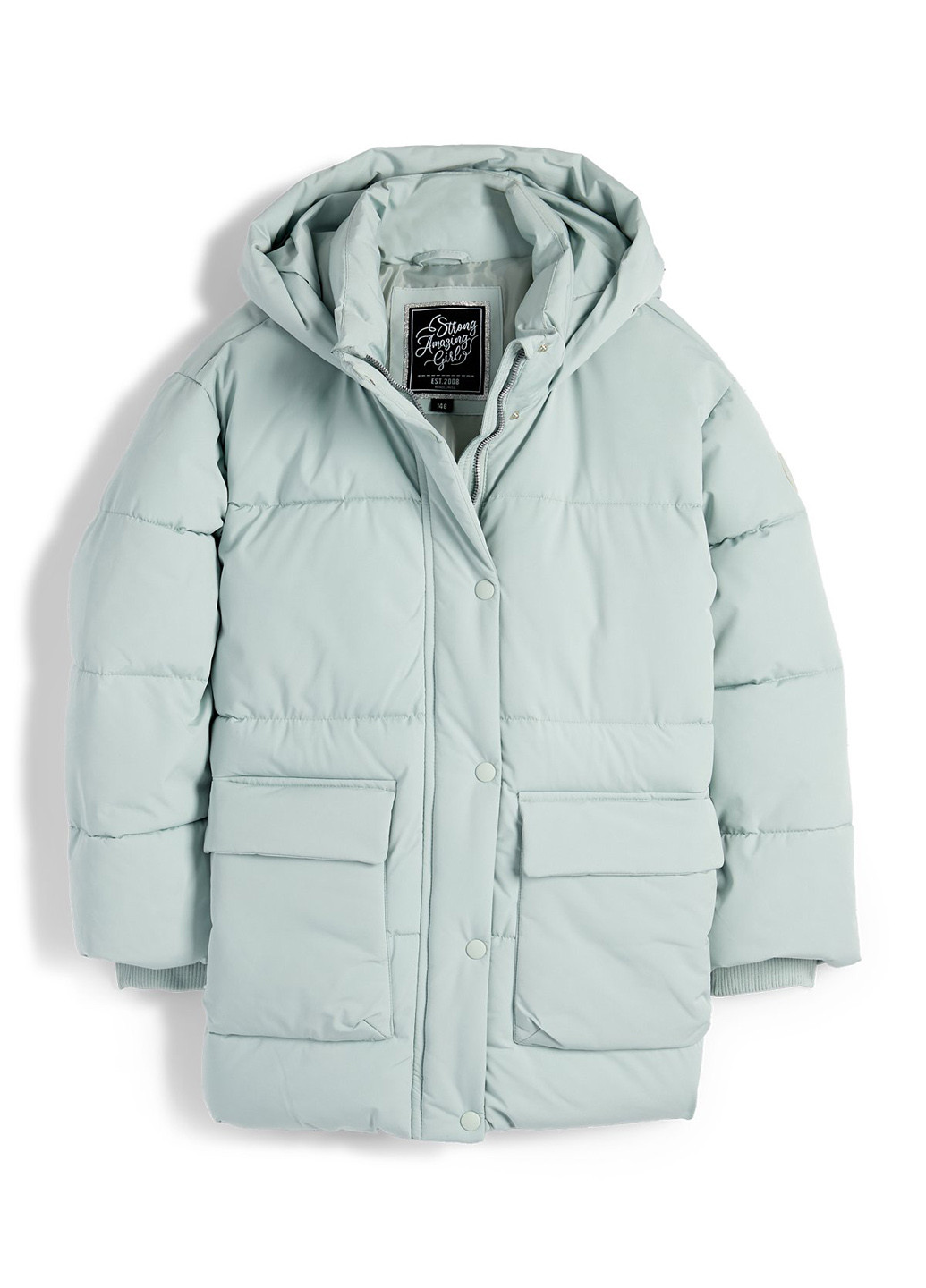 Мятная зимняя куртка C&A