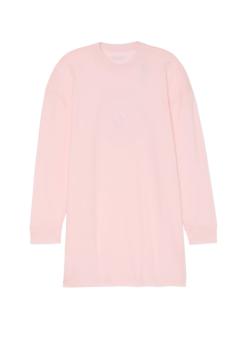 Розовое домашнее платье оверсайз Victoria's Secret с надписью