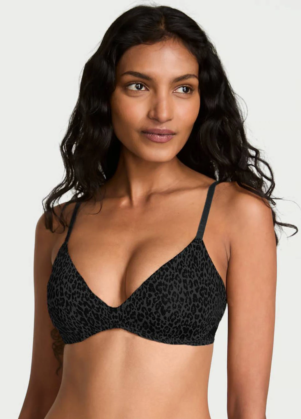 Чорний бюстгальтер Victoria's Secret з кісточками поліамід