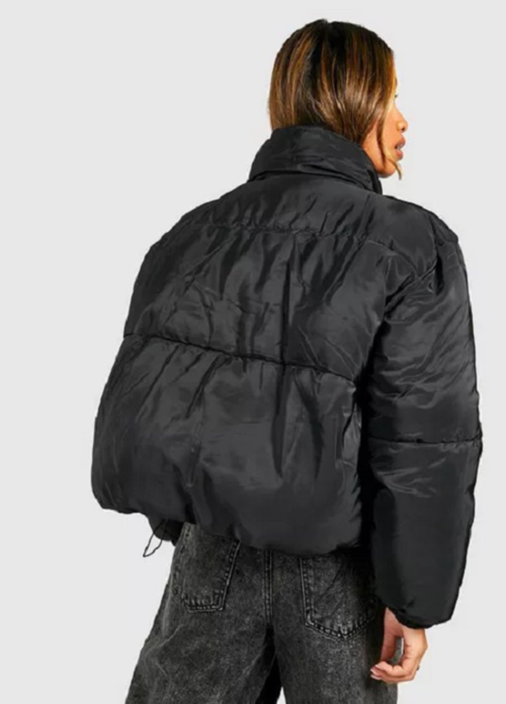 Черная демисезонная куртка Boohoo