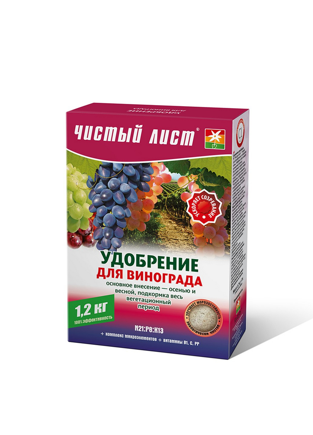 Удобрение для винограда 1,2 кг Чистый Лист (215327275)