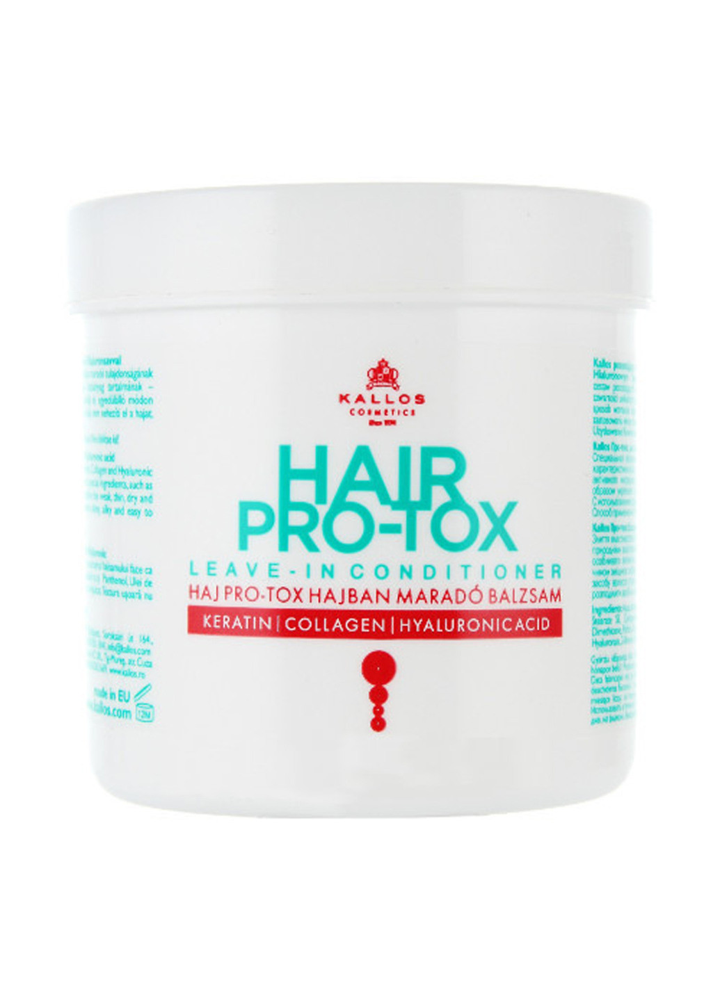 Кондиціонер для волосся "Про-токс" Kallos Hair Pro-Tox Conditioner 250 мл Kallos Cosmetics (190301605)