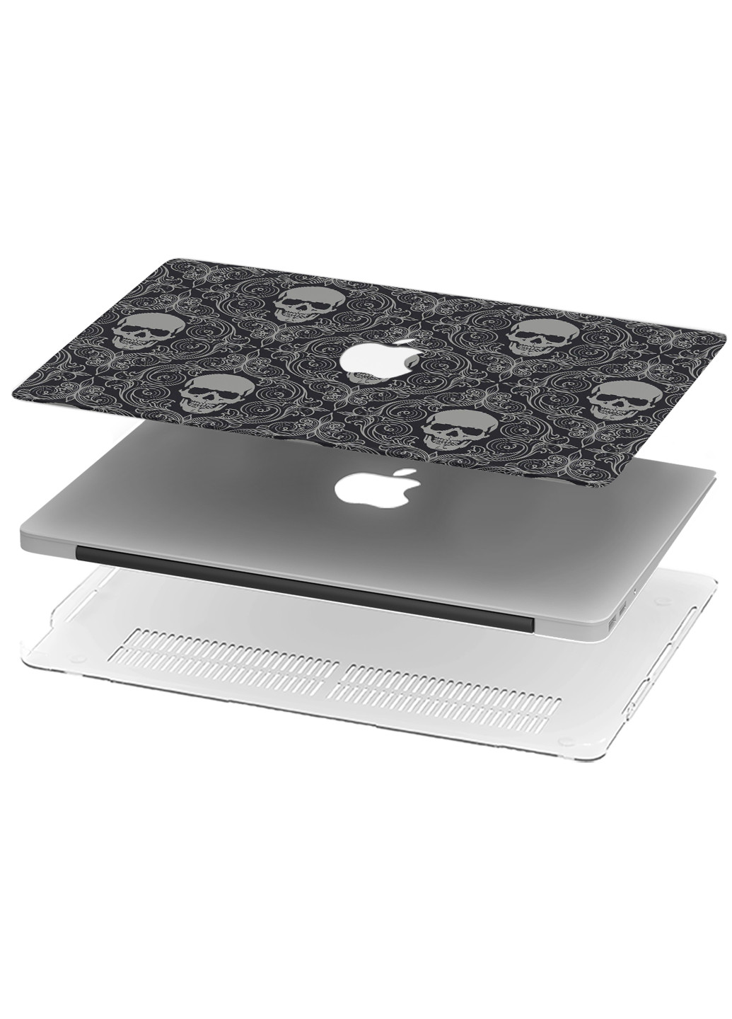 Чехол пластиковый для Apple MacBook Air 13 A1466 / A1369 Паттерн черепа (Skull pattern) (6351-2452) MobiPrint (218868027)