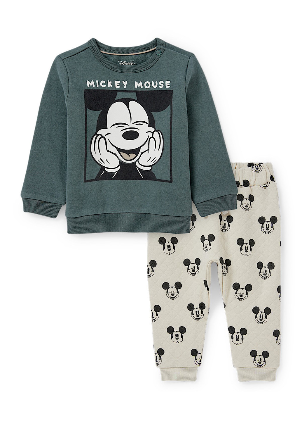 Комбинированный демисезонный комплект (свитшот, брюки) C&A