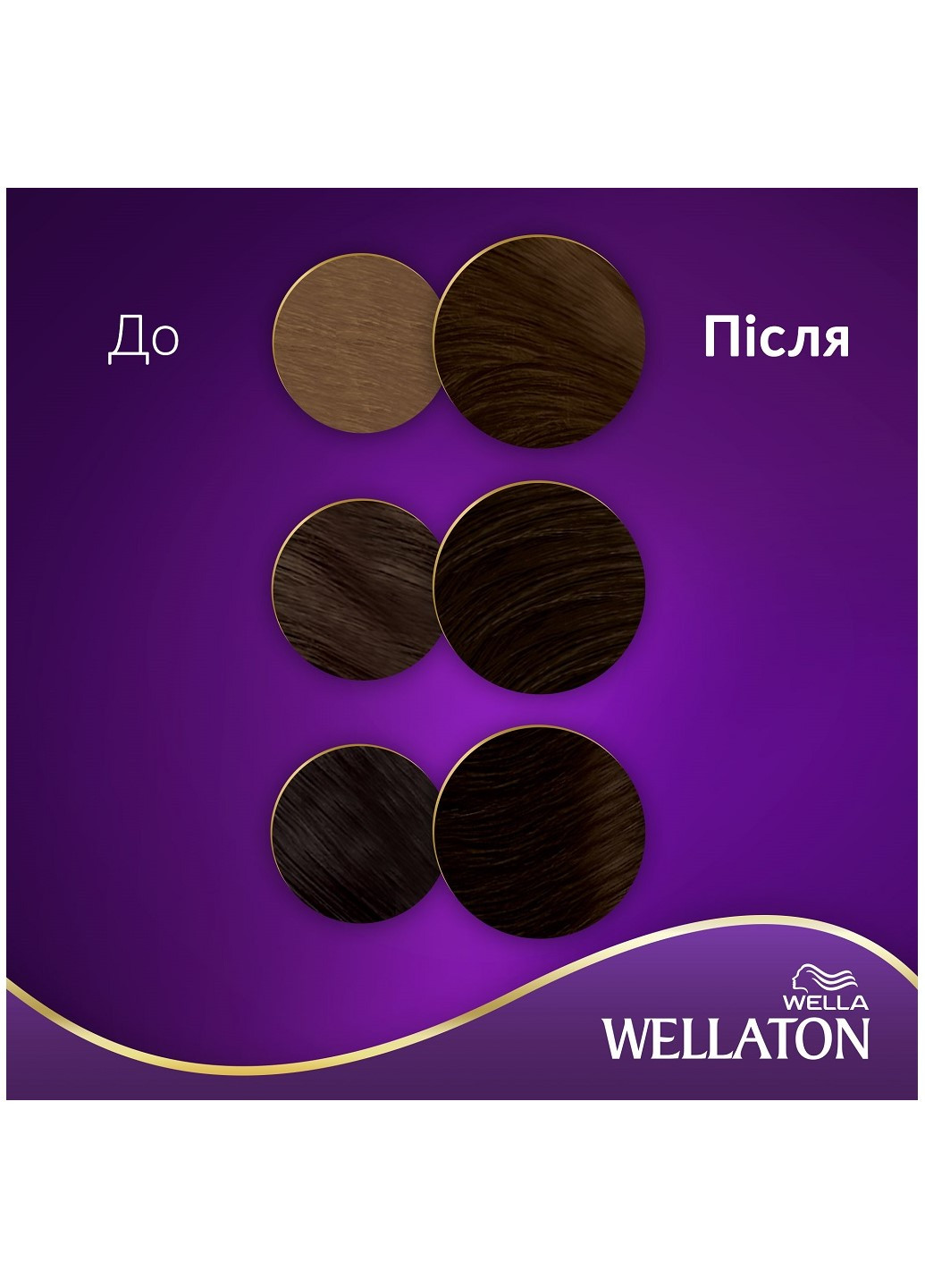 Стійка кремфарба для волосся Темний шатен 3/0 Wellaton - (197835602)