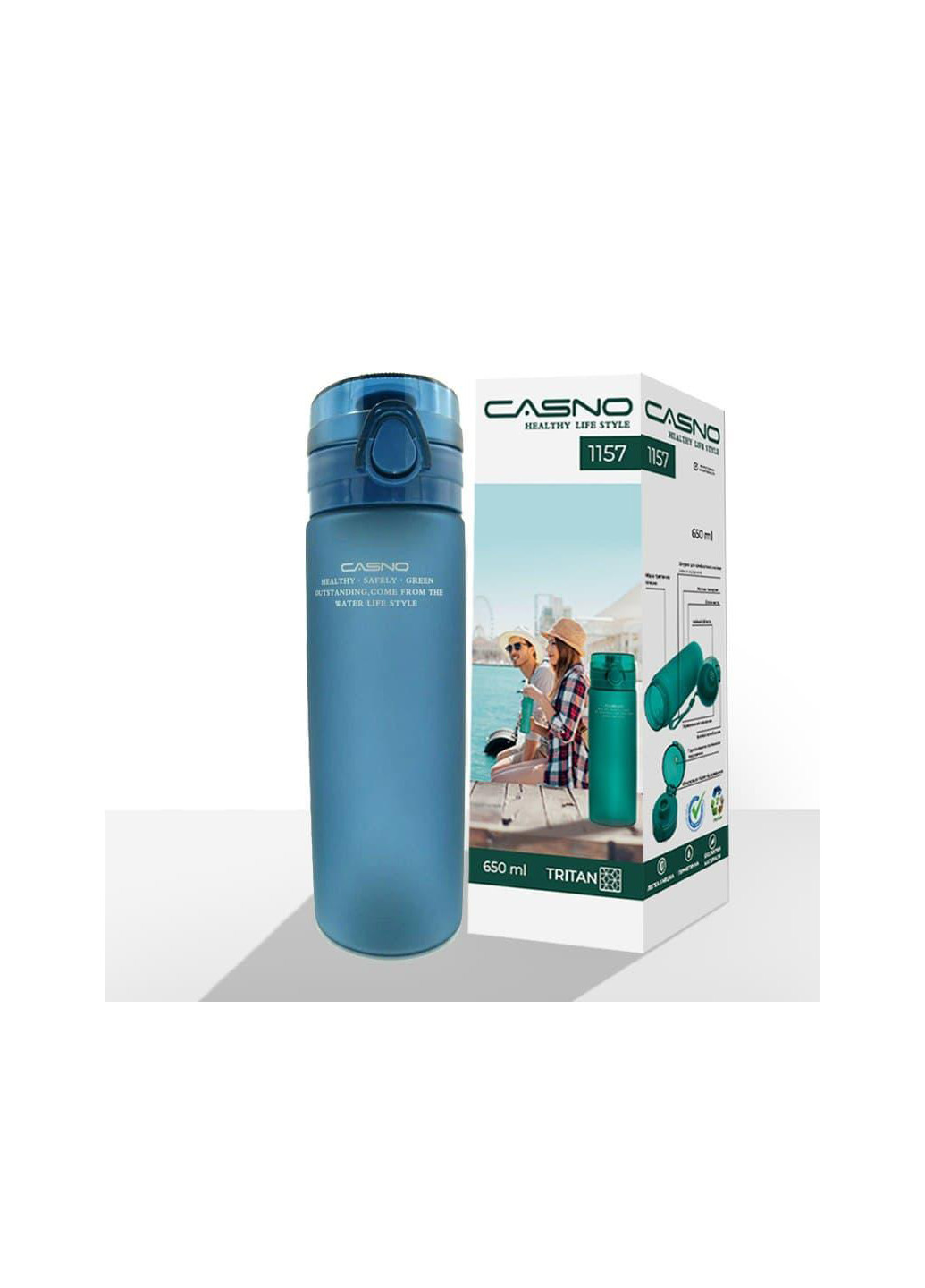 Спортивная бутылка для воды 650 мл Casno (231538471)