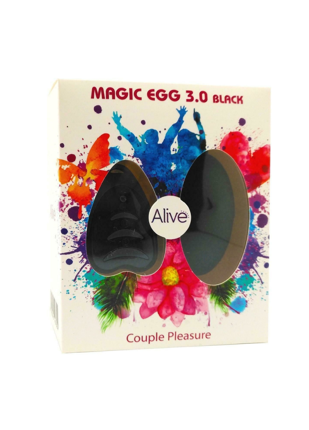 Виброяйцо Magic Egg 3.0 Black с пультом ДУ, на батарейках Alive (251251032)