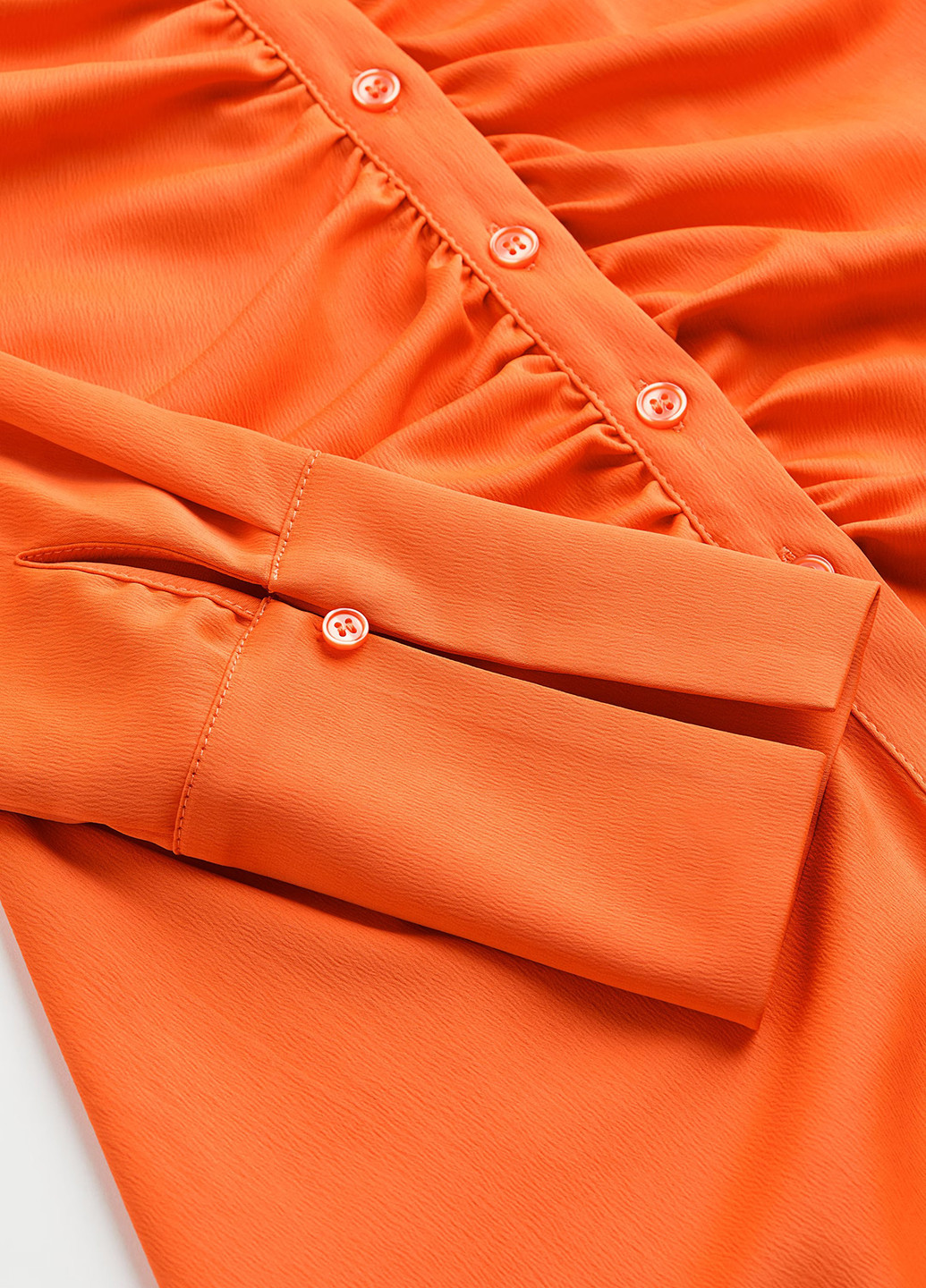 Помаранчева кежуал сукня сукня-сорочка H&M однотонна