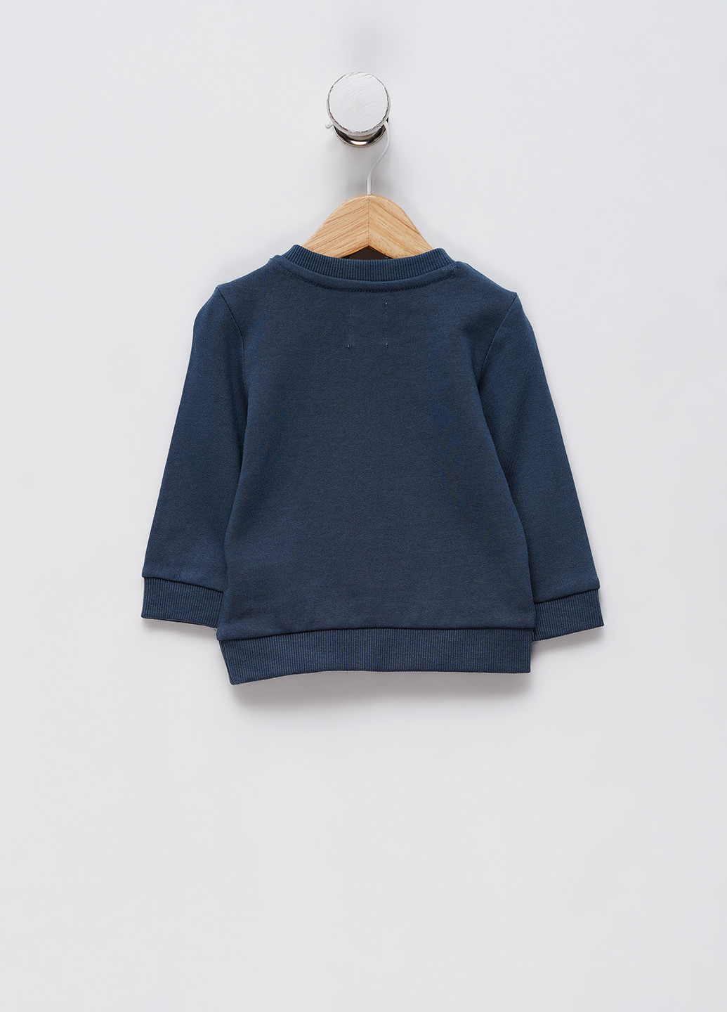 Серо-зеленый свитшот C&A рисунок без декора (334161780)