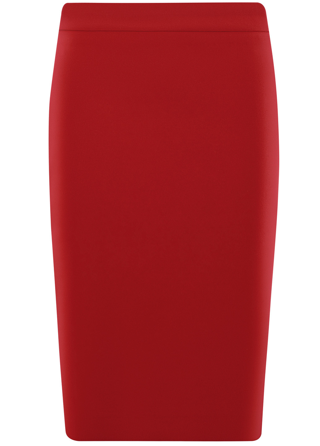 Бордовая кэжуал однотонная юбка Oodji мини